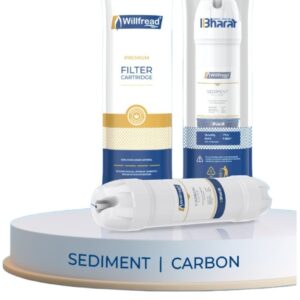 WILLFREAD RO Filter Combo – Carbon Filter, Sediment Filter & Pre-Filter (3-in-1 Pack)