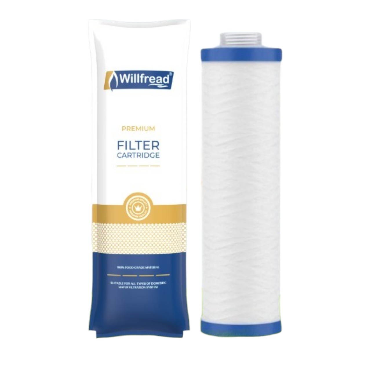 WILLFREAD MLT Candle Pre-Filter Cartridge – 9-Inch Sediment Filter for RO/UV/UF Water Purifiers