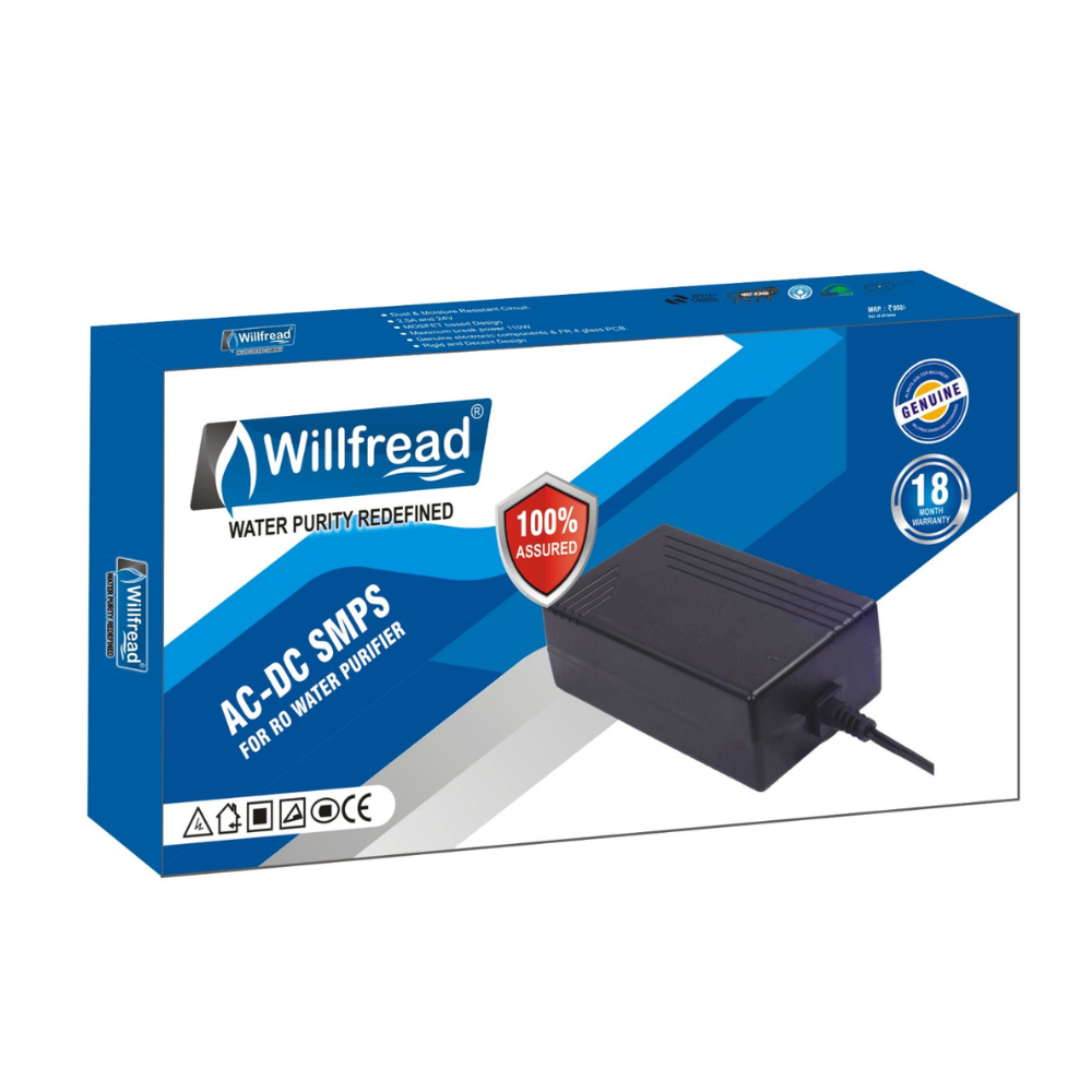 Willfread RO SMPS Power Supply Adapter β 24V Output | 12-Month Warranty | Compatible with All RO Water Purifiers